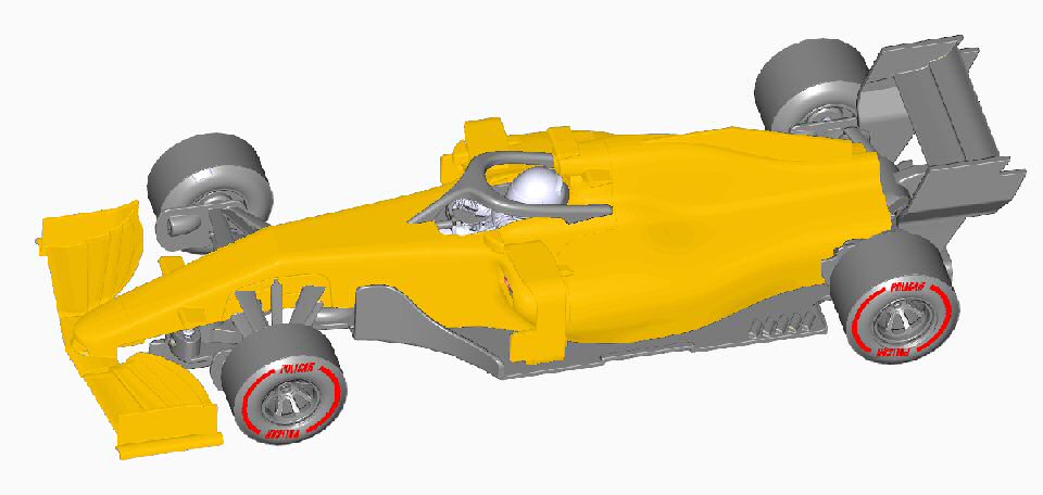 Generic Modern F1 CAR07-yellow by Policar